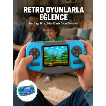 Mey İthalat® Mini Arcade Oyun Konsolu Hafif Taşınabilir Çocuk Hediyelik