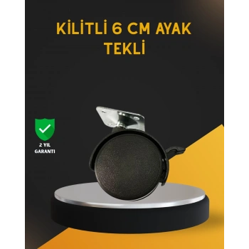 Mey İthalat® Mobilya İçin Kilitli 6 cm Ayak Tekli Satış