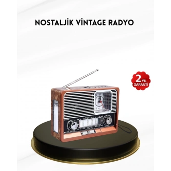 Mey İthalat® Nostaljik Radyo – Şık Dekoratif Tasarım ve Güvenli 2 Yıl Garanti