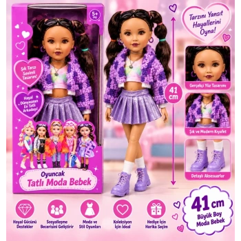 Mey İthalat® Oyuncak Tatlı Moda Bebek 41 cm