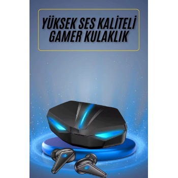 Mey İthalat® Oyuncu Kulaklığı Mikrofonlu Kablosuz Gaming Kulaklık Powerban Yüksek Ses Kaliteli