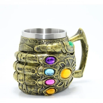 Mey İthalat® Paslanmaz Çelik Thanos Eli Kupa Bardak