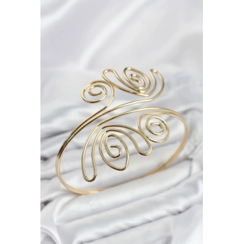 Mey İthalat® Pazu Bileklik Gold Renk Pirinç Bohem Model