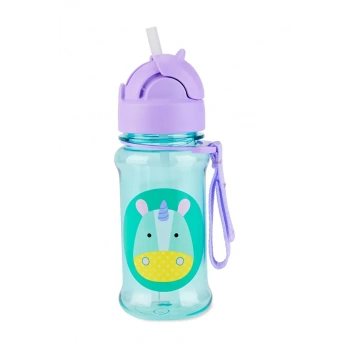 Mey İthalat®   Pipetli Tritan Suluk Unicorn