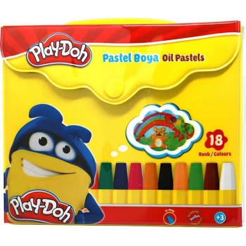 Mey İthalat®  Play-Doh Çantalı 18li Pastel Boya