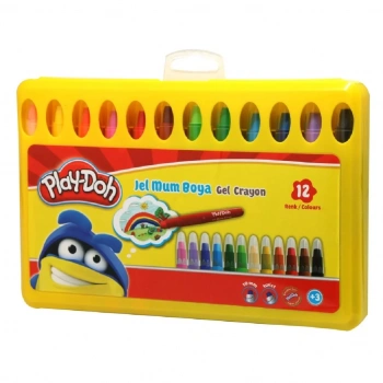 Mey İthalat®  Play-Doh Jel Crayon 12 Renk PP Box