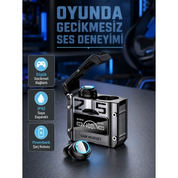 Mey İthalat® Powerbank Özellikli Bluetooth Kulaklık – Ergonomik, Suya Dayanıklı