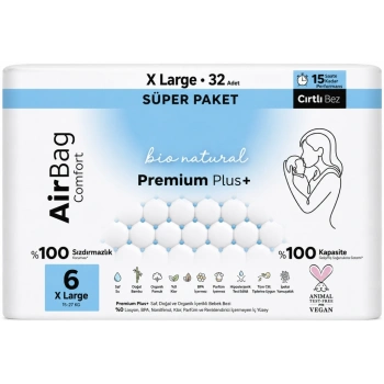 Mey İthalat® Premium Plus Airbag Comfort Bebek Bezi 6 Beden 32 Adet