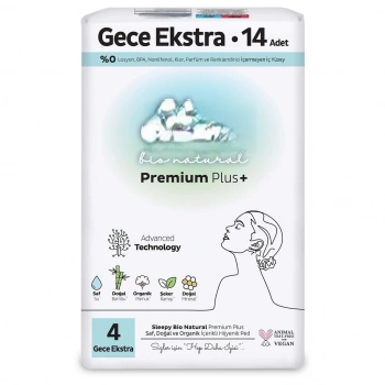 Mey İthalat® Premium Plus Gece Ekstra Ped 14 Adet