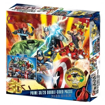 Mey İthalat® Prime 3D Çift Taraflı Puzzle 500 Parça