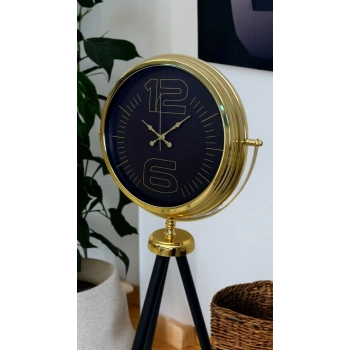 Mey İthalat® Prime Gold Şık Tripod Ayaklı Saat