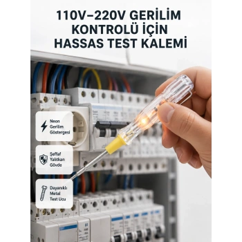 Mey İthalat® Profesyonel Neon Test Kalemi