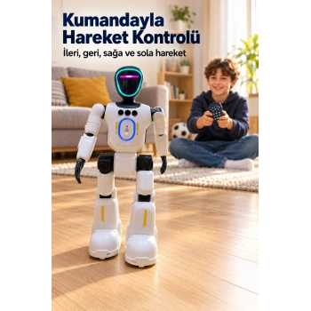 Mey İthalat® Programlanabilir Robot Oyuncak Kumandayla Komut Kaydetme Özellikli