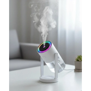 Mey İthalat® RGB Işıklı Hava Nemlendirici Ultrasonik Teknoloji ve Portatif Tasarım