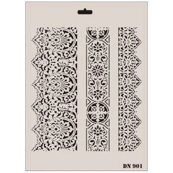 Mey İthalat® Rich Dantel Seri DN-901 Stencil 35x25 cm
