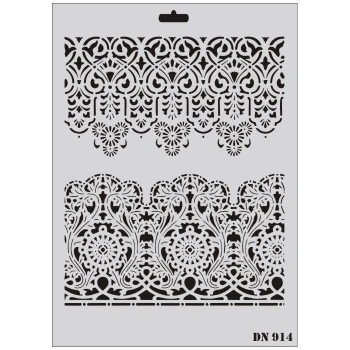 Mey İthalat® Rich Dantel Seri DN-914 Stencil 35x25 cm