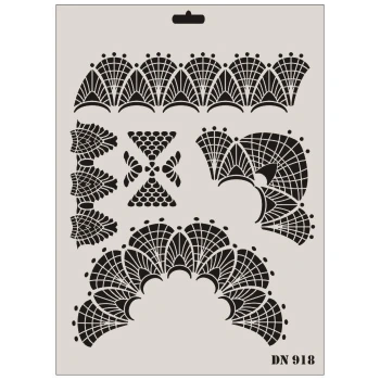 Mey İthalat® Rich Dantel Seri DN-918 Stencil 35x25 cm