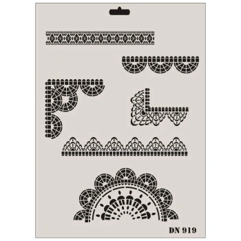 Mey İthalat® Rich Dantel Seri DN-919 Stencil 35x25 cm