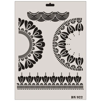 Mey İthalat® Rich Dantel Seri DN-922 Stencil 35x25 cm