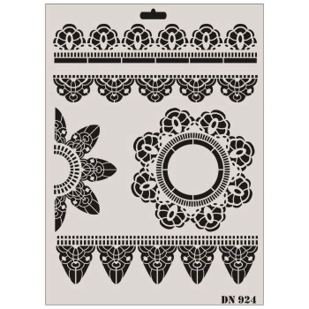 Mey İthalat® Rich Dantel Seri DN-924 Stencil 35x25 cm