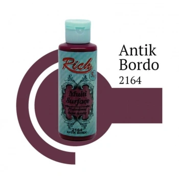 Mey İthalat® Rich Multi Surface 2164 Antik Bordo Akrilik Boya 120 cc