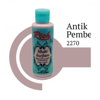 Mey İthalat® Rich Multi Surface 2270 Antik Pembe Akrilik Boya 120 cc