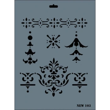 Mey İthalat® Rich New Seri N-103 Stencil 35x25 cm