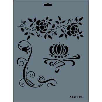 Mey İthalat® Rich New Seri N-106 Stencil 35x25 cm