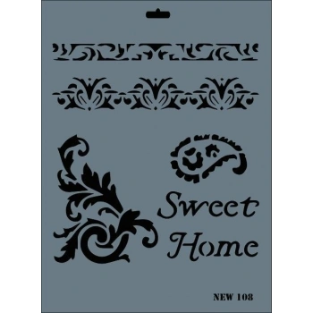 Mey İthalat® Rich New Seri N-108 Stencil 35x25 cm