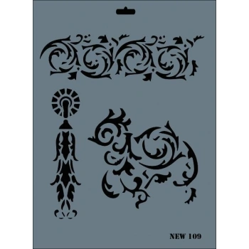Mey İthalat® Rich New Seri N-109 Stencil 35x25 cm