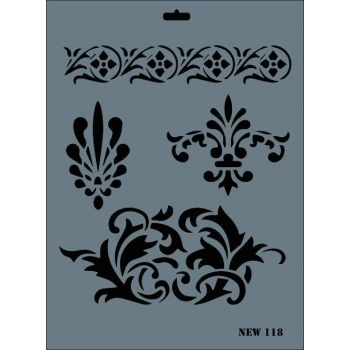 Mey İthalat® Rich New Seri N-118 Stencil 35x25 cm