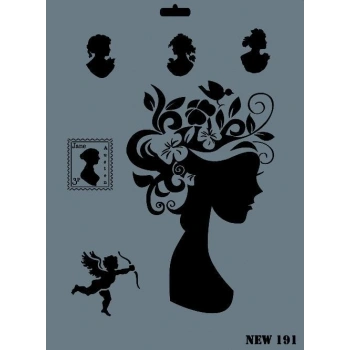 Mey İthalat® Rich New Seri N-191 Stencil 35x25 cm