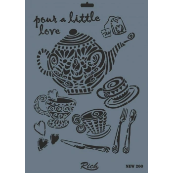 Mey İthalat® Rich New Seri N-200 Stencil 35x25 cm