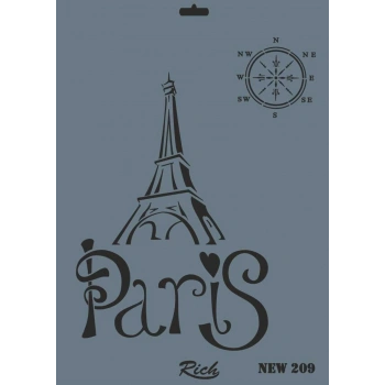 Mey İthalat® Rich New Seri N-209 Stencil 35x25 cm