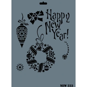 Mey İthalat® Rich New Seri N-223 Stencil 35x25 cm