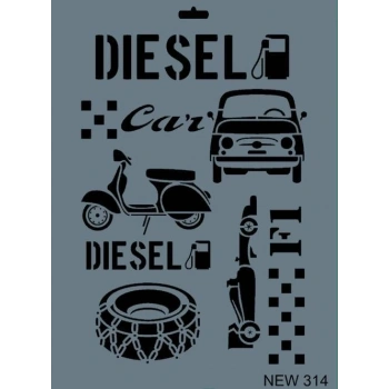 Mey İthalat® Rich New Seri N-314 Stencil 35x25 cm