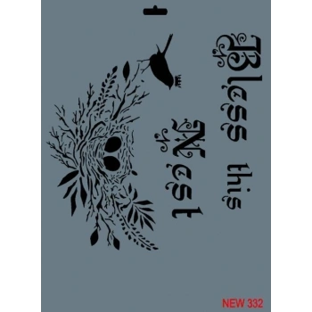 Mey İthalat® Rich New Seri N-332 Stencil 35x25 cm
