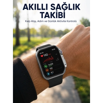 Mey İthalat® RS12 PRO+ 2025 Serisi Uzun Şarj Süreli Garantili Full Ekranlı Özel Üretim Akıllı Saat – 2GB Hafıza, AMOLED, GPS, Sesli Arama Yeni Nesil