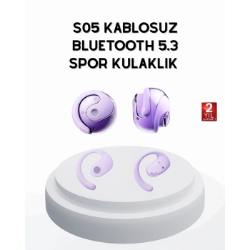 Mey İthalat® S05 Bluetooth 5.3 Kulaklık IPX4 Su Geçirmez Hızlı Eşleşme Güçlü Stereo Ses