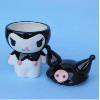 Mey İthalat® Sanrio Kuromi Kapaklı Kupa