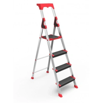 Mey İthalat® Saraylı Professional Alüminyum Merdiven 3+1