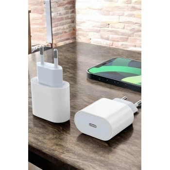 Mey İthalat® Şarj Aleti İOS 15/15 Pro Max Uyumlu Şarj Adaptörü ve Kablosu