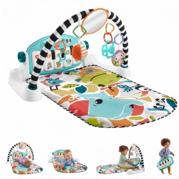 Mey İthalat®   Sesli ve Işıklı Neşeli Hayvanlar Piyanolu Oyun Halısı HWY49