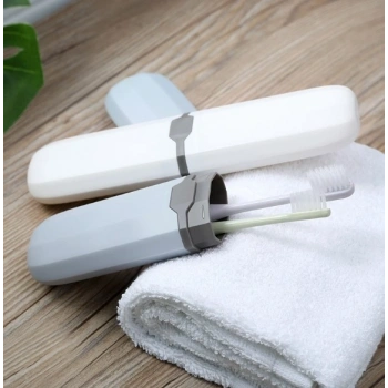 Mey İthalat® Seyahat Tipi Diş Fırçası ve Makyaj Fırçası Kabı 3 Renk