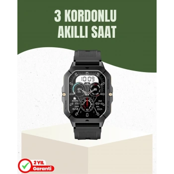 Mey İthalat® Şık ve Hafif Akıllı Saat Spor ve Günlük Kullanım