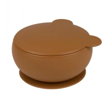 Mey İthalat®   Silikon Kapaklı Kase Woody Brown