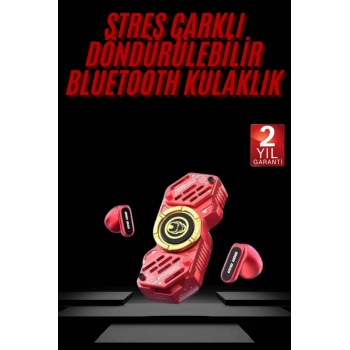 Mey İthalat® Stres Çarklı Oyuncu Kulaklığı Güçlü Bass Gamer Bluetooth Kulaklık Kablosuz