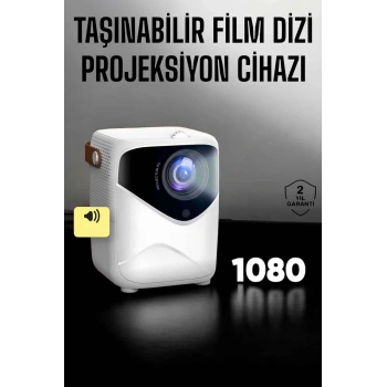 Mey İthalat® Taşınabilir Android Projeksiyon Wifi Destekli 4K Multimedia Tabanlı Ev Ve Ofis Tipi