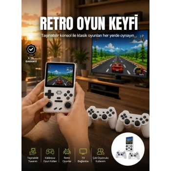 Mey İthalat® Taşınabilir El Konsolu Kablosuz Gamepadli Yeni Nesil
