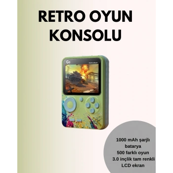 Mey İthalat® TV Bağlantılı 500 Oyunlu Mini Gameboy Konsol
